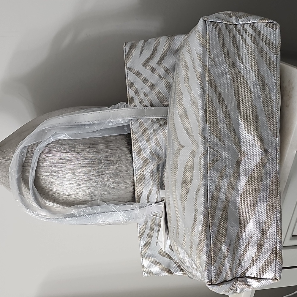Michael Kors Metallic Zebra Tote - Picture 8 of 8